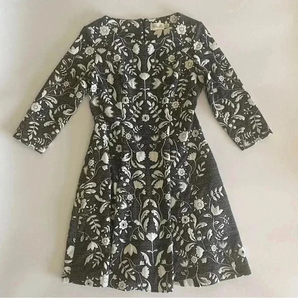 Eliza J Floral Jacquard Fit & Flare Dress - Picture 4 of 12